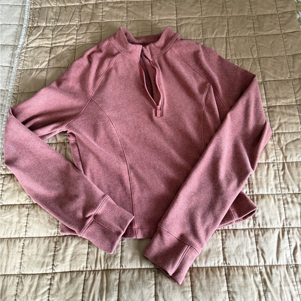 Patagonia Rose Pink Quarter-Zip Pullover Sweatshirt